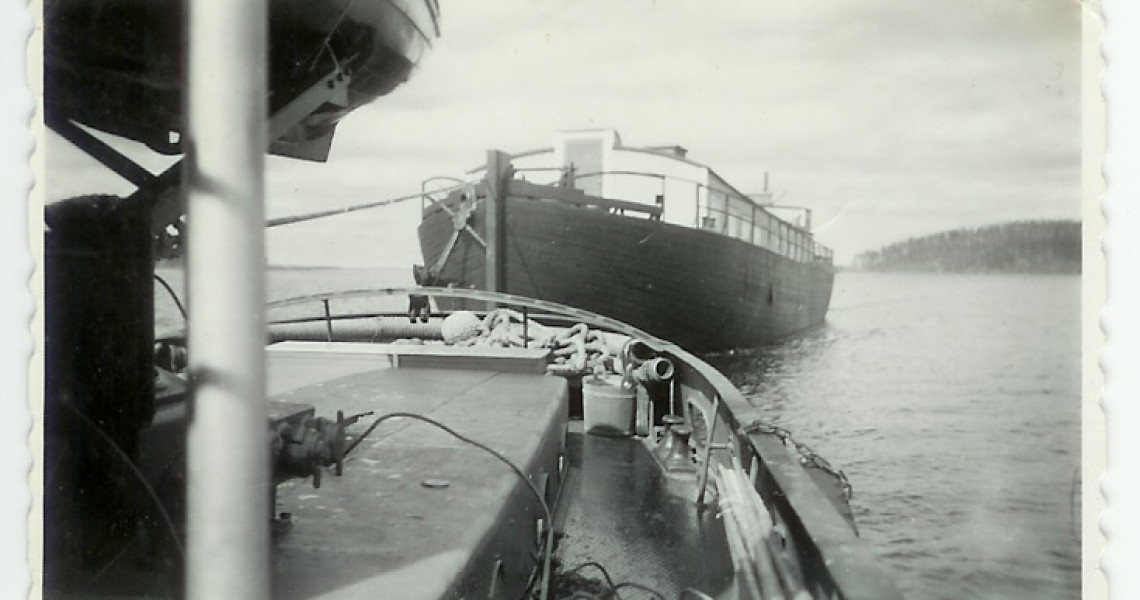 vanha valokuva Möhkön Manta-laivasta